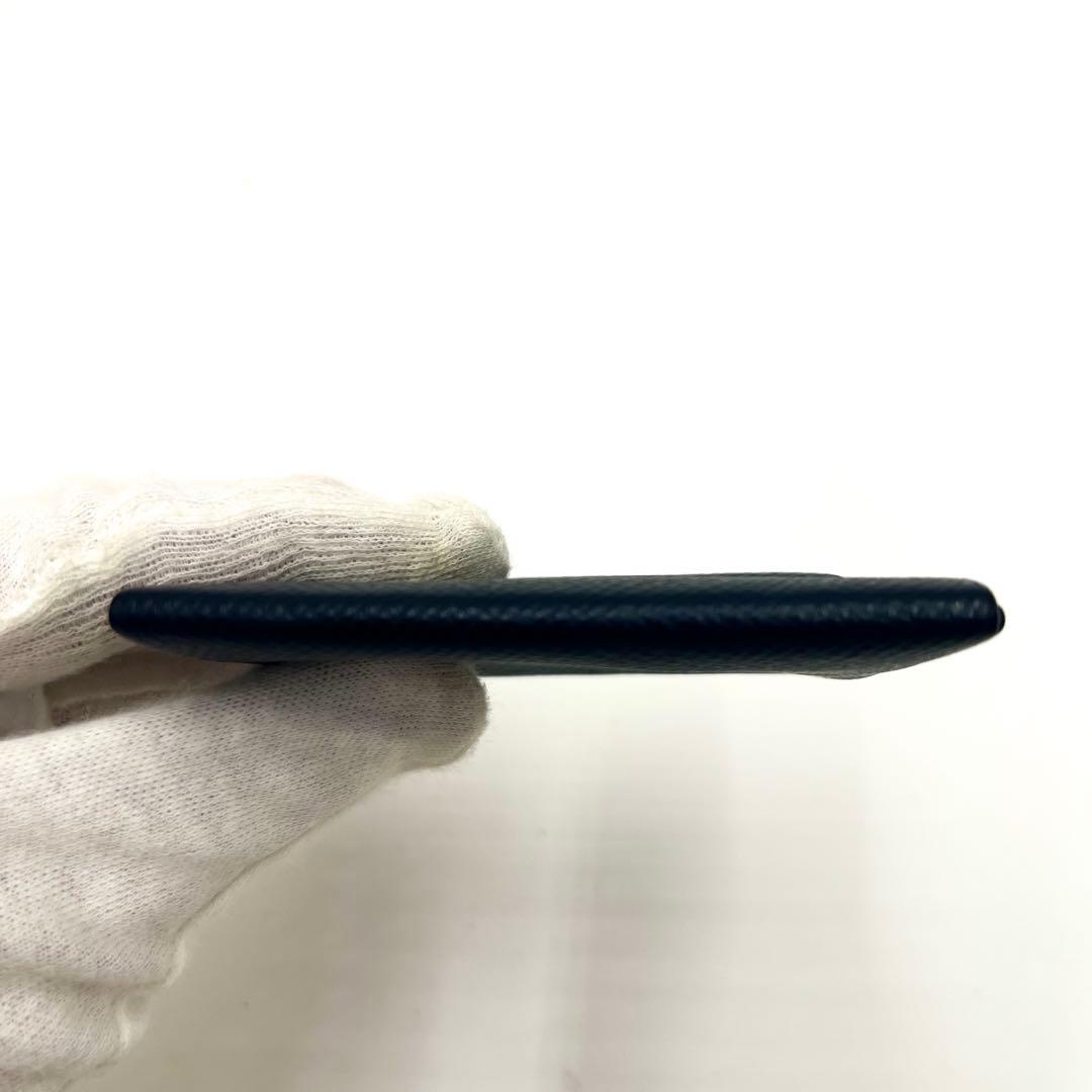 【極稀少】エルメス バスティア ヴェルソ ケース 財布 バイカラー 紺×灰