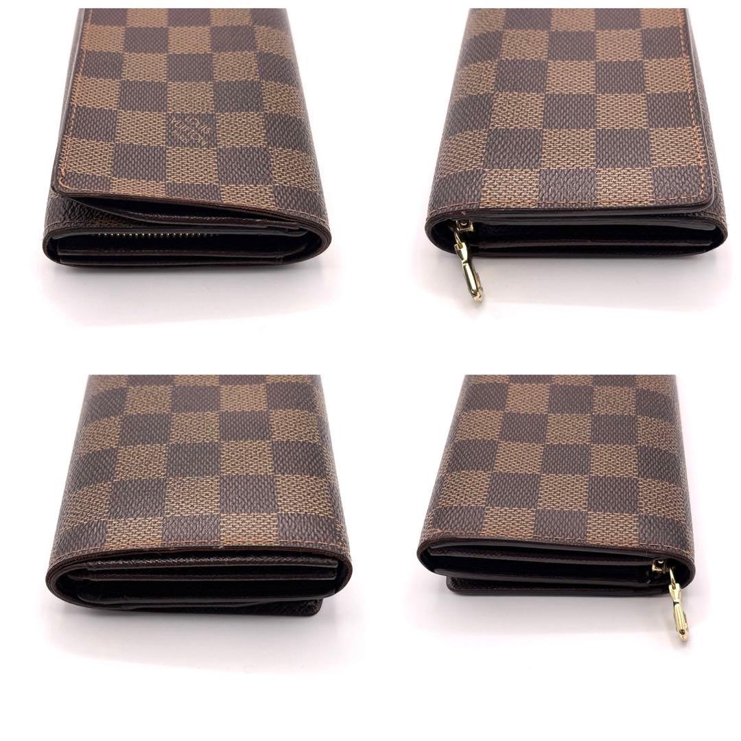 ルイヴィトン　コンパクトジップ ダミエ エベヌ 二つ折り財布 25071101