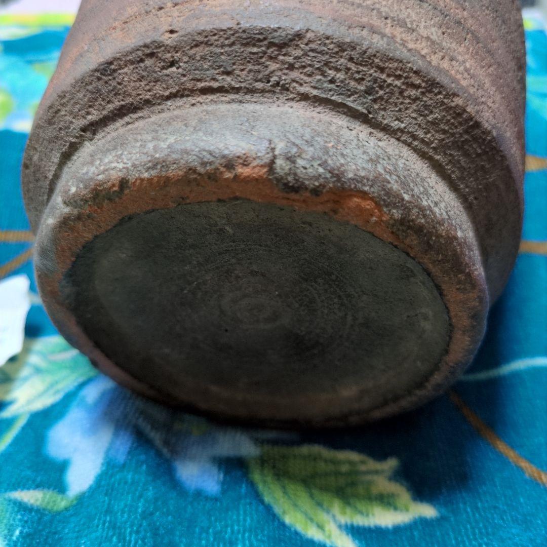 超珍品　古い物です。古唐津　お歯黒壺　 直径10cm 高16cm