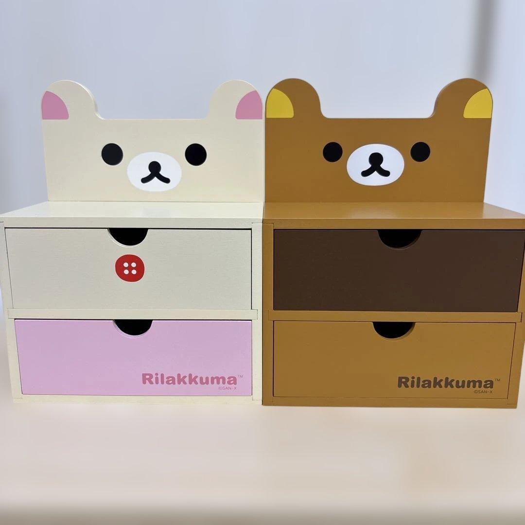 ₍*̑様 リラックマ、コリラックマ木製ミニチェスト