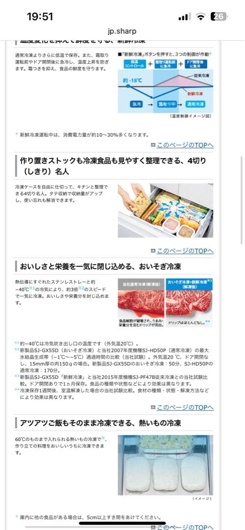 期間限定値下げ　SHARP製4ドア SJ-GT42D-T どっちもドア