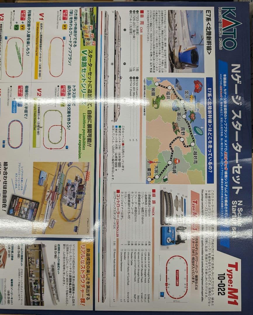 1/150Nゲージスターターセット。Ｅ7系北陸新幹線。