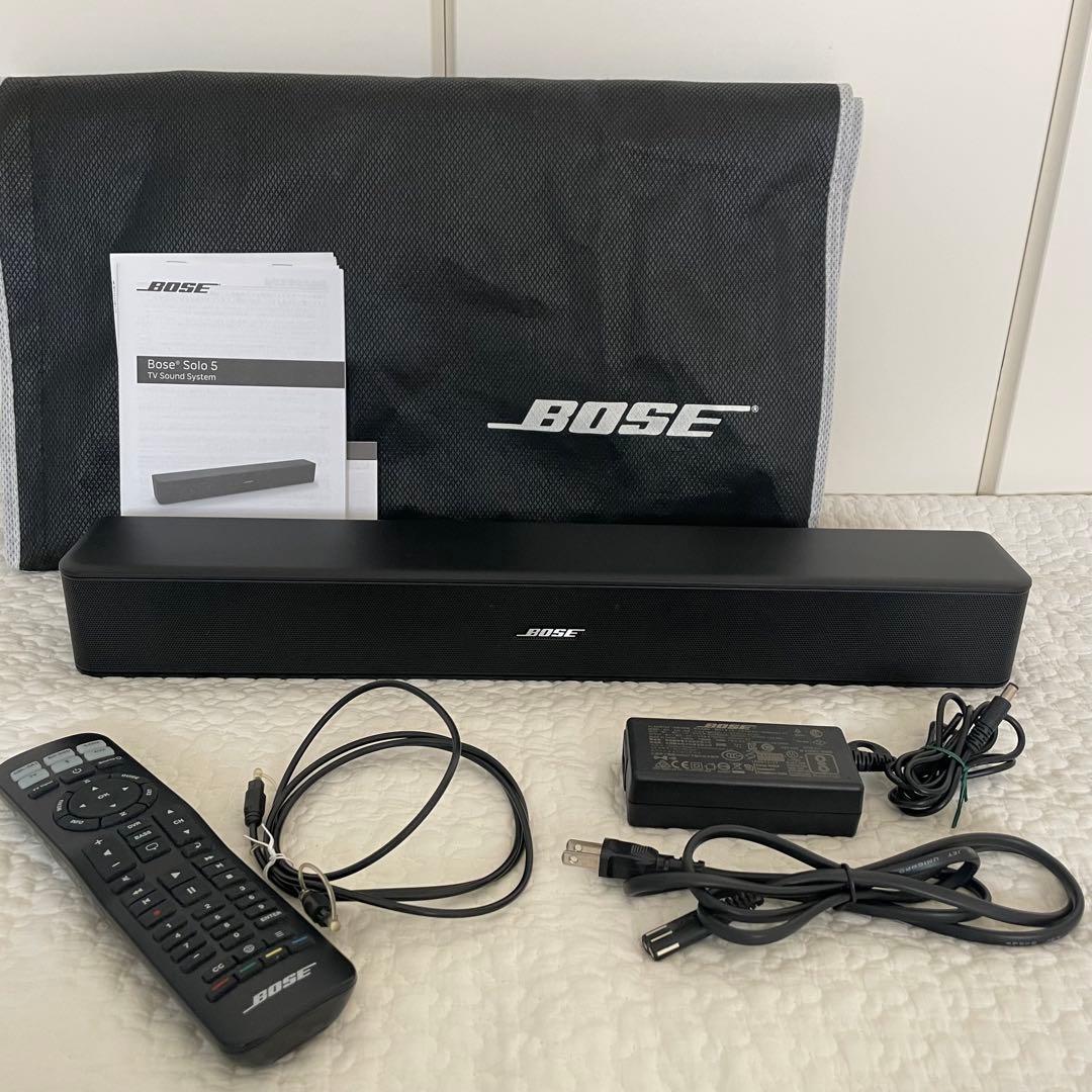 美品！正規店購入・付属品完備BOSE Solo 5 サウンドバー★エコバッグ付