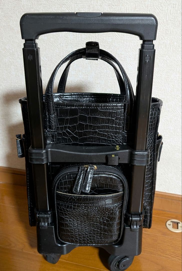 SWANY キャリーバッグ ブラック クロコ型押