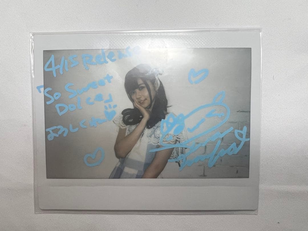 諏訪ななか 直筆サイン入りポラロイド