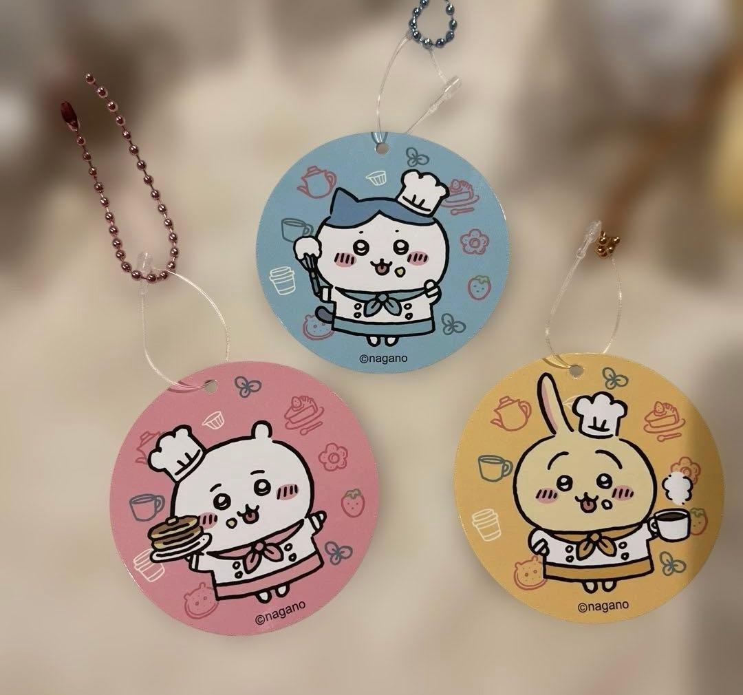 ちいかわ カフェのコックさんマスコット ちいかわ ハチワレ うさぎ 新品 タグ付