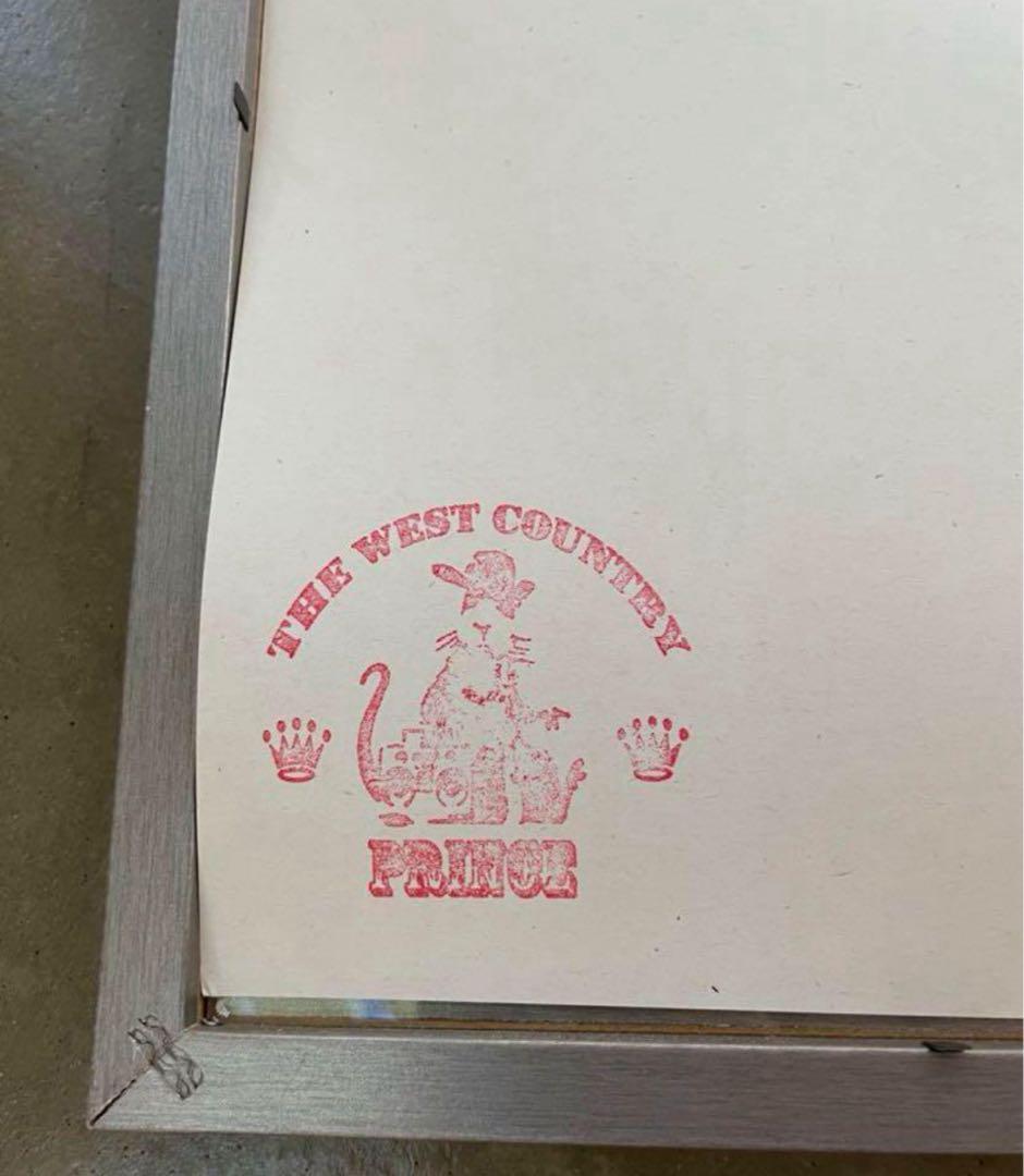 Banksy girl with red balloon wcp ポスター