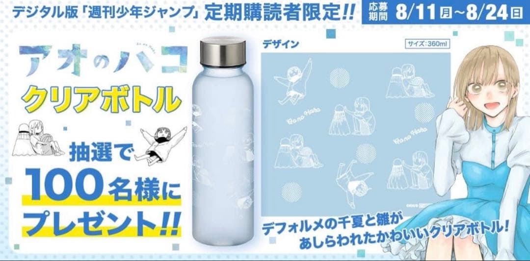 未使用 アオのハコ クリアボトル