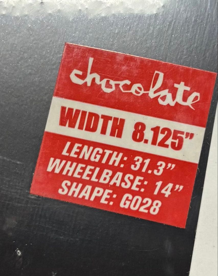 chocolate 8.125 デッキ デッキテープ込み