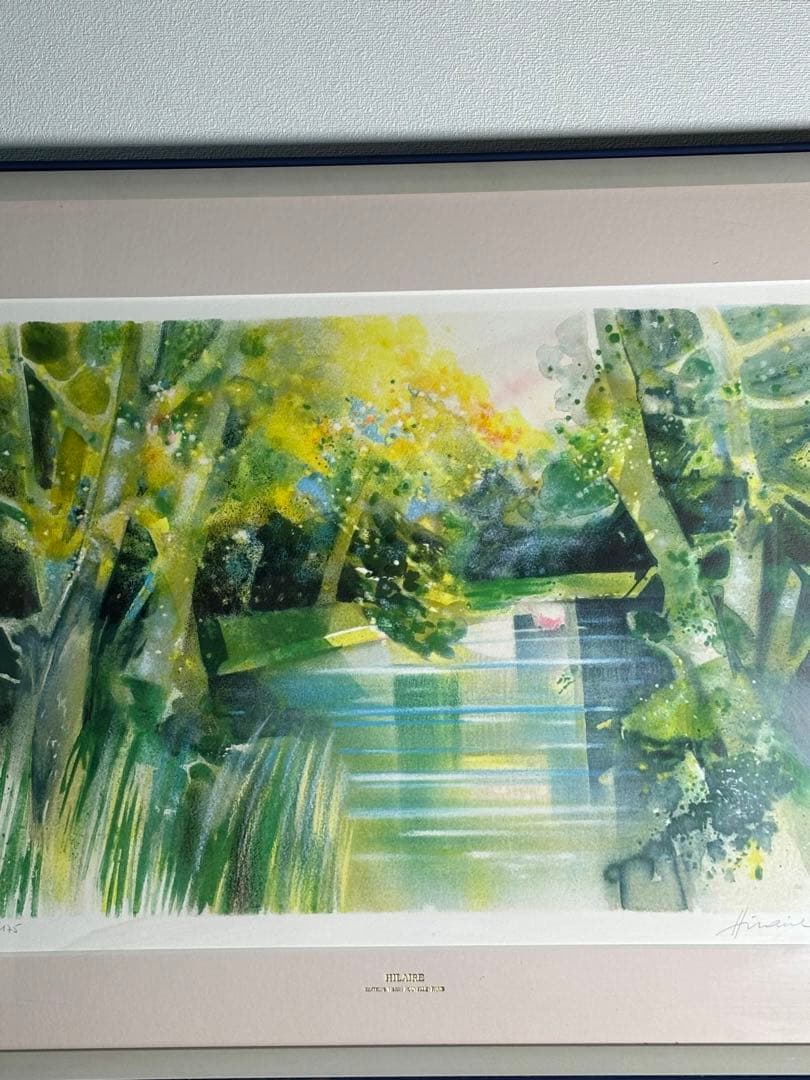 カミーユ・イレール　「春の水面」　リトグラフ6/175真贋証明書付き