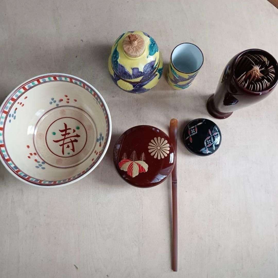 お値下げしました‼︎茶箱　点前一式フルセット春慶塗り