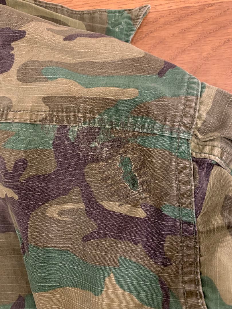 70年製実物 米軍リーフカモ ジャングルフ アティーグ 上下セット ヴィンテージ