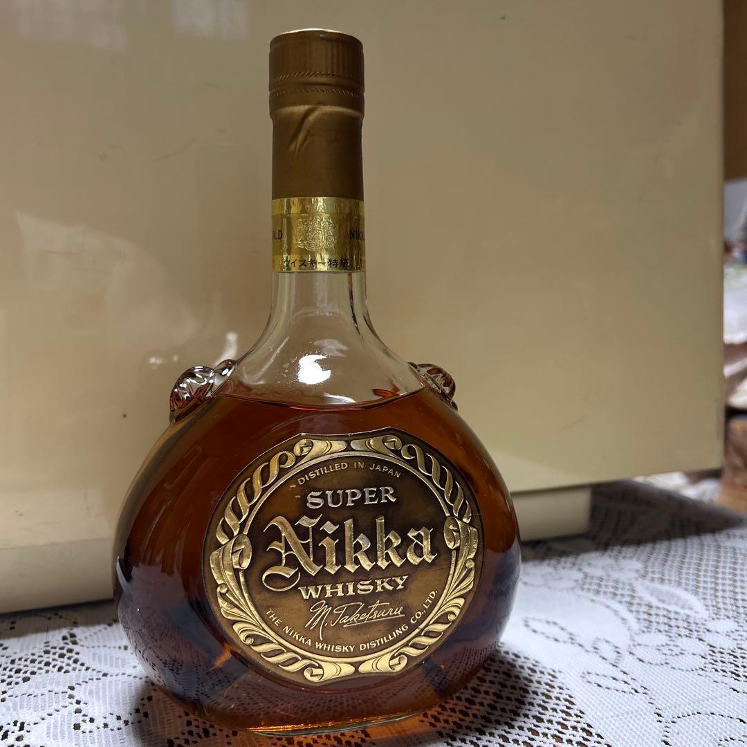 【レア】希少ボトル　スーパーニッカ　竹鶴サイン　突起ボトル【即日発送】