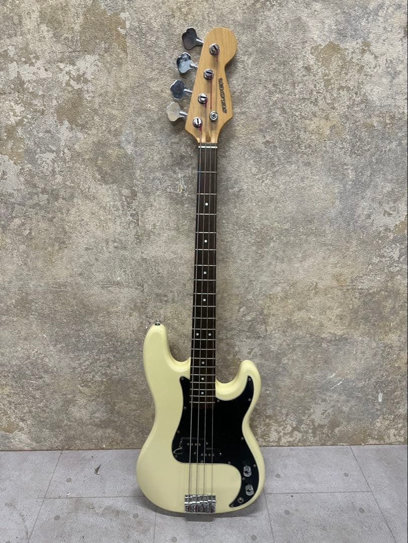 ⑲ SELDERS エレキベース 4弦 プレベタイプ クリーム/アイボリー PG