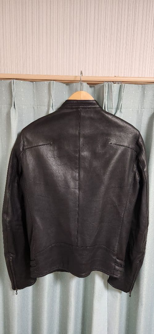 中田英寿着用 アタッチメント ラムレザー シングルライダース