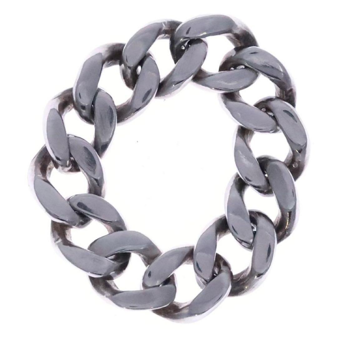 【 RATS 】CHAIN RING SILVER WITH DIAMOND