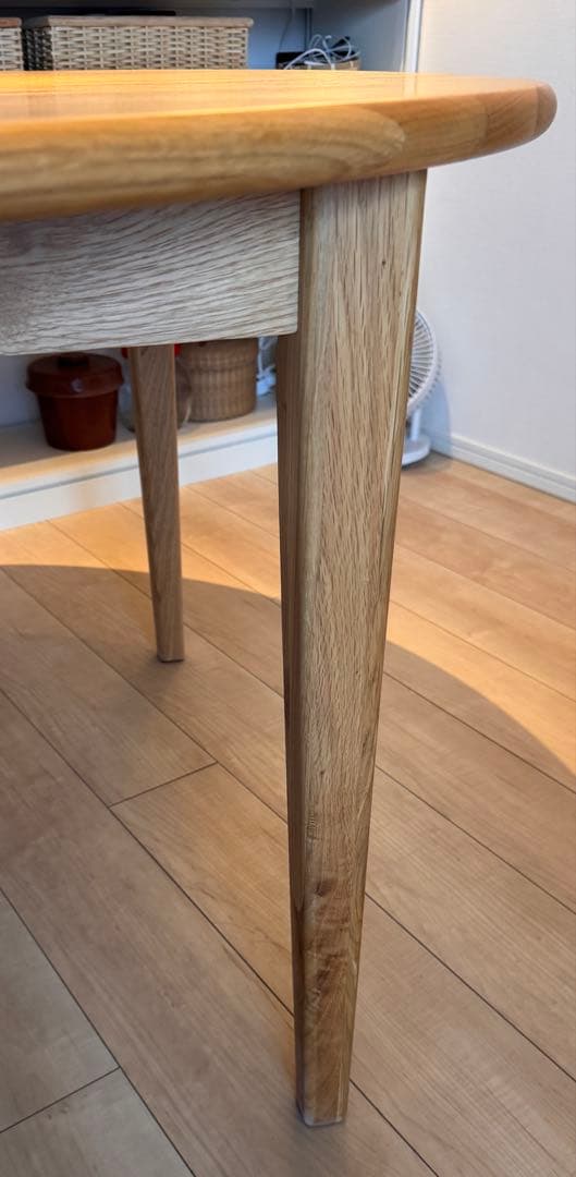 リセノ　伸長式テーブル　ナチュラル 高さ 68cm