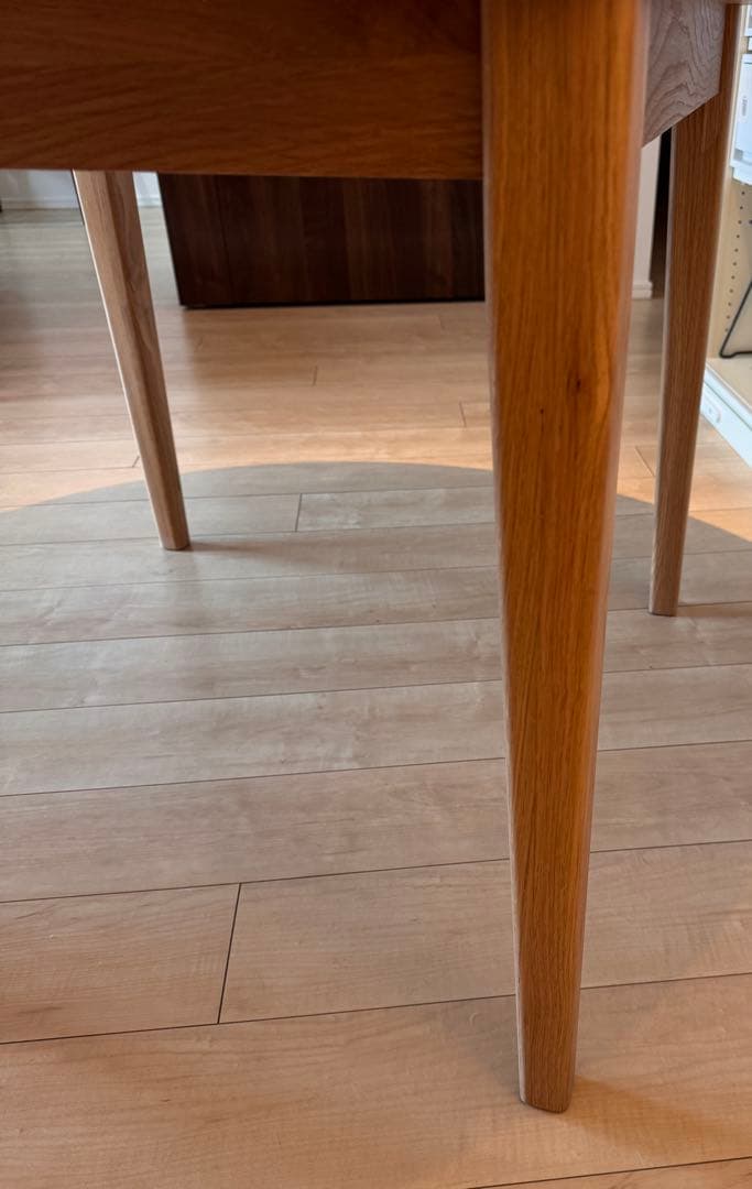 リセノ　伸長式テーブル　ナチュラル 高さ 68cm