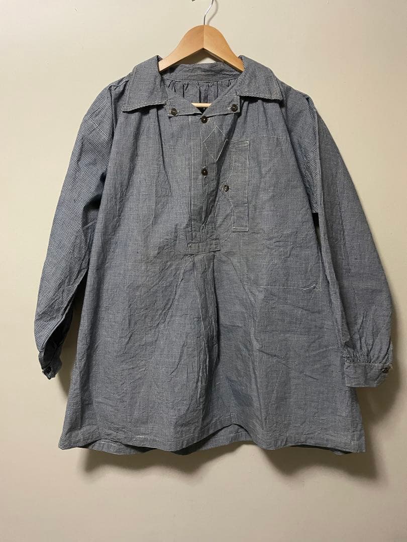 1930's フランス　インディゴ・コットン ブッチャー・スモック