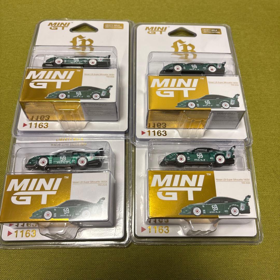 4台 MINI GT 日産 180sx LBWK 東京オートサロン 限定
