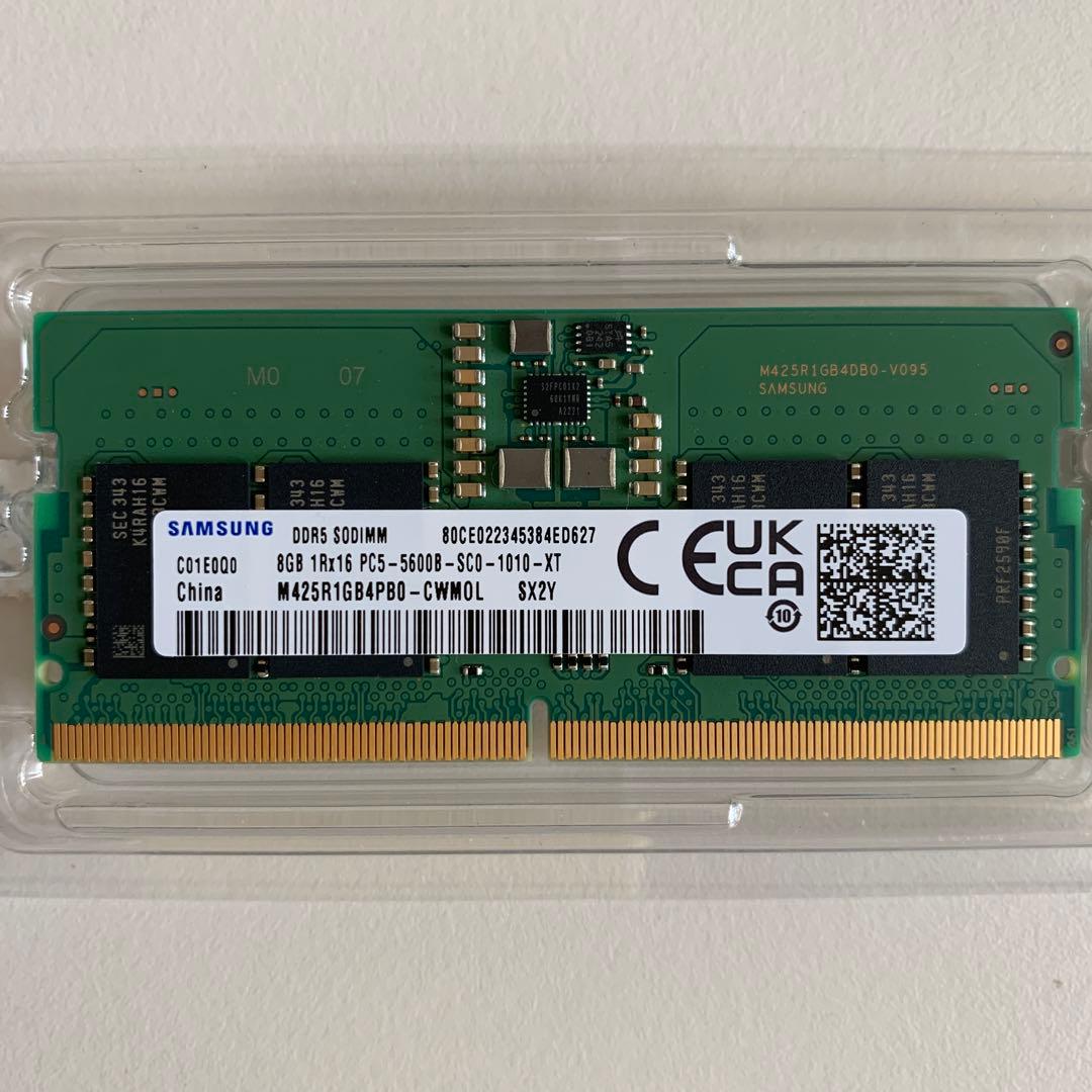 SAMSUNG DDR5 SODIMM 16GB(8GB×2枚) 5600MHz