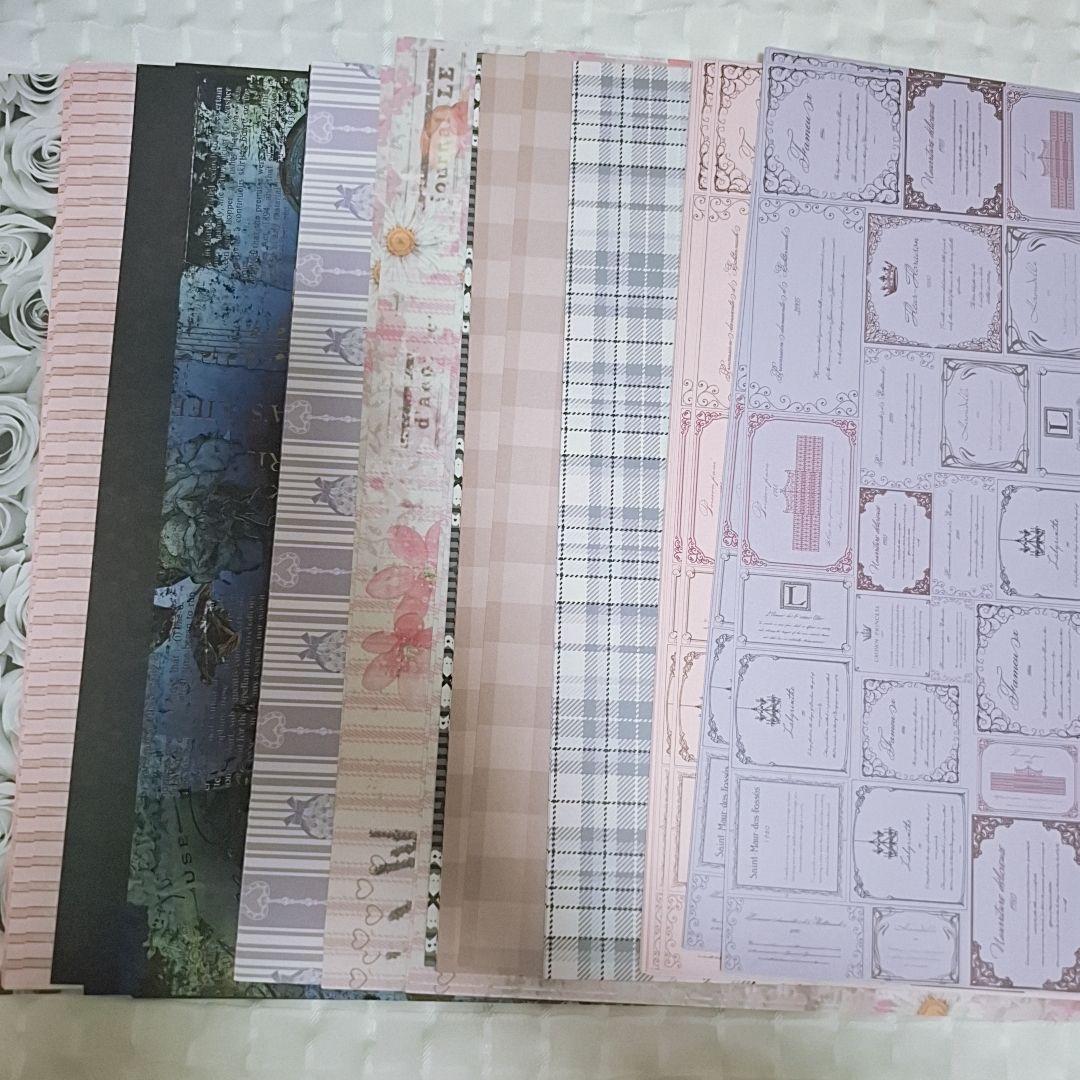 デザインペーパー　まとめ売り　1000枚以上　コラージュ　素材　ハンドメイド
