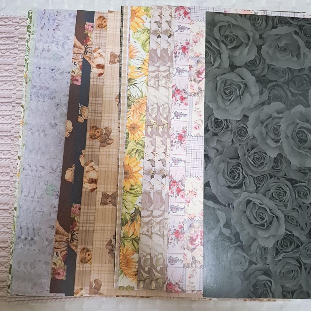 デザインペーパー　まとめ売り　1000枚以上　コラージュ　素材　ハンドメイド