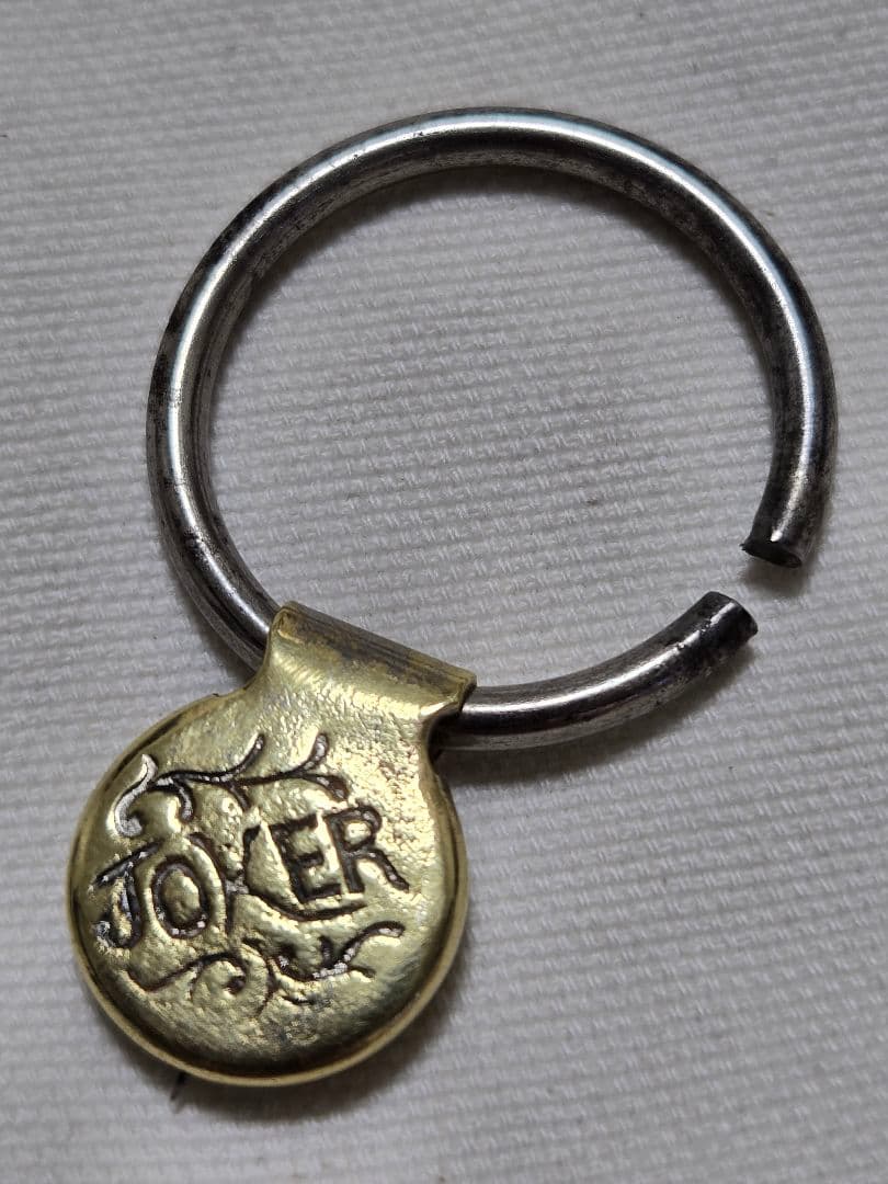 稀少！1883年 米国製 ビンテージ ブラス キーホルダー