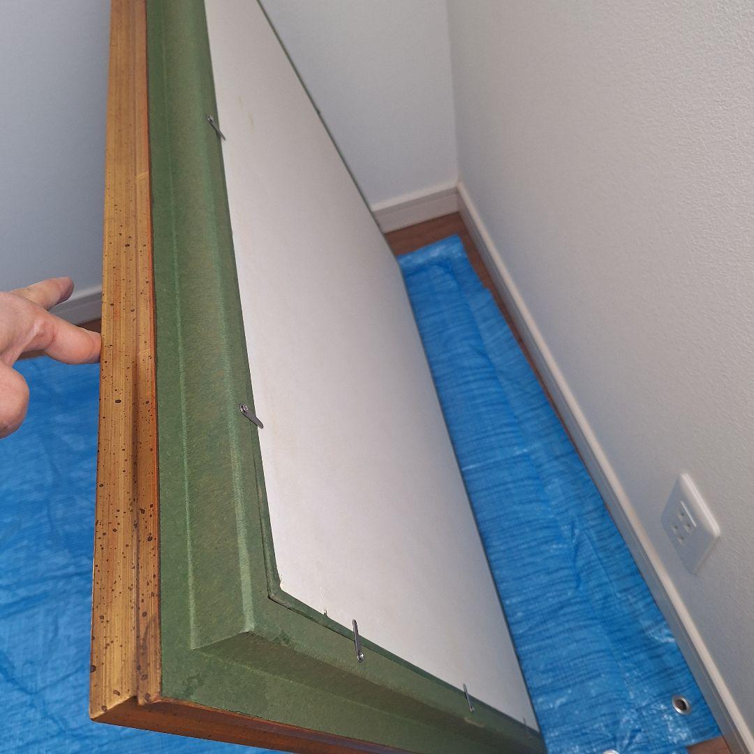 クラシック　金色　木製額縁　ガラス　 大きめ