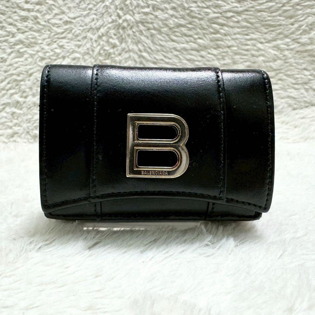 BALENCIAGA バレンシアガ アワーグラス 財布 ミニウォレット Bロゴ