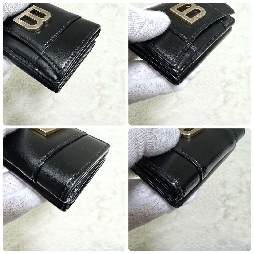 BALENCIAGA バレンシアガ アワーグラス 財布 ミニウォレット Bロゴ