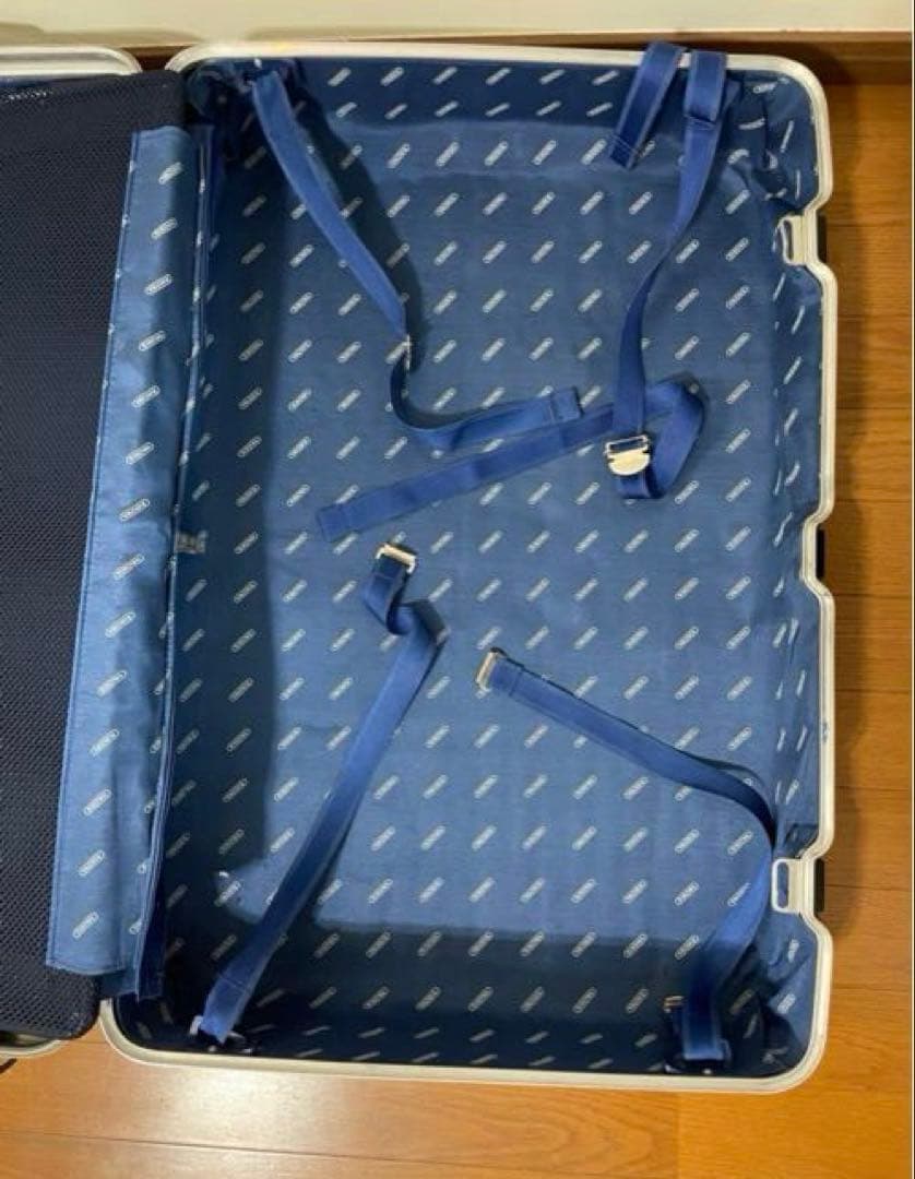 リモワ rimowa トパーズ　シルバーインテグラル 82L 2輪 アルミ青ロゴ