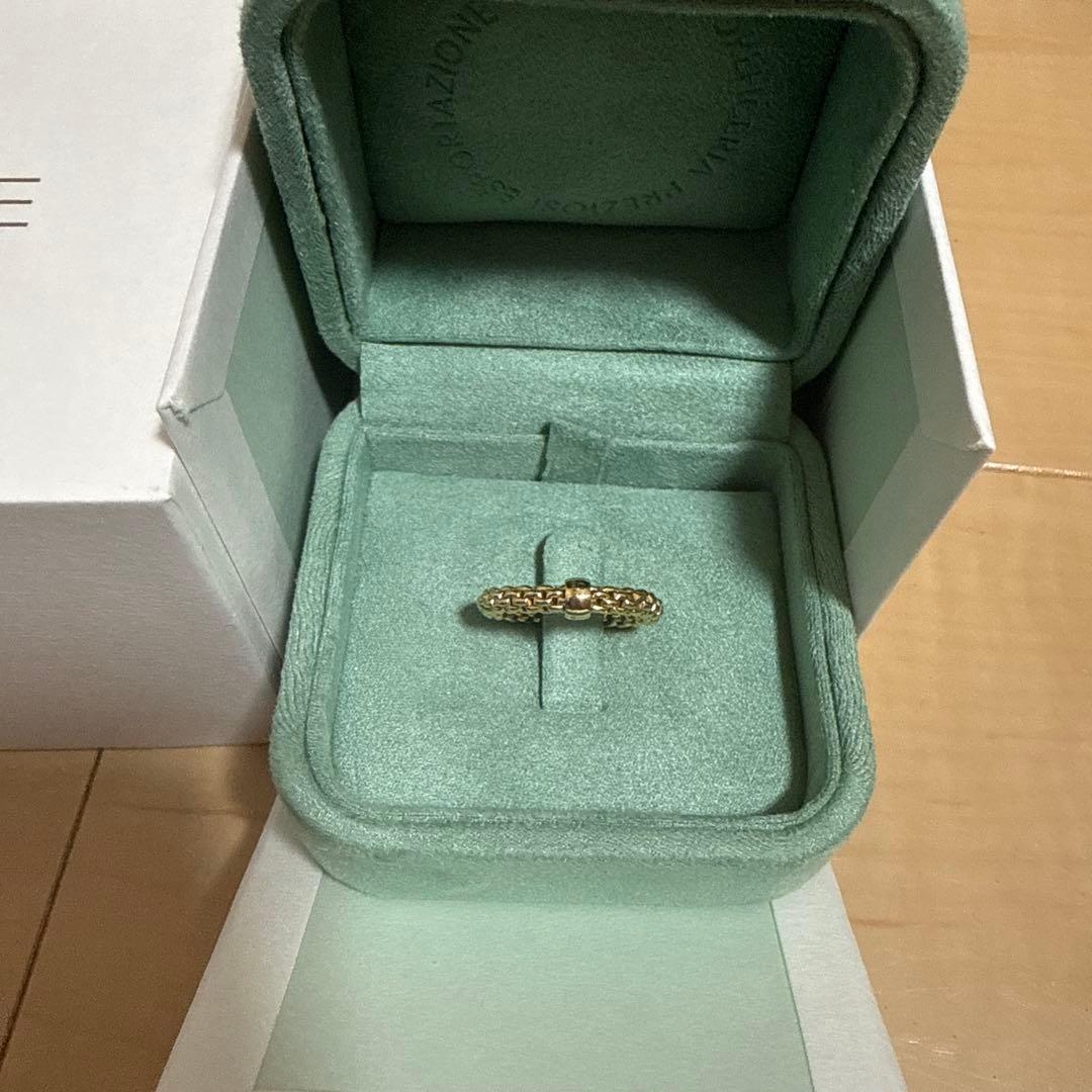 FOPE リング K18イエローゴールド 編み込みデザイン