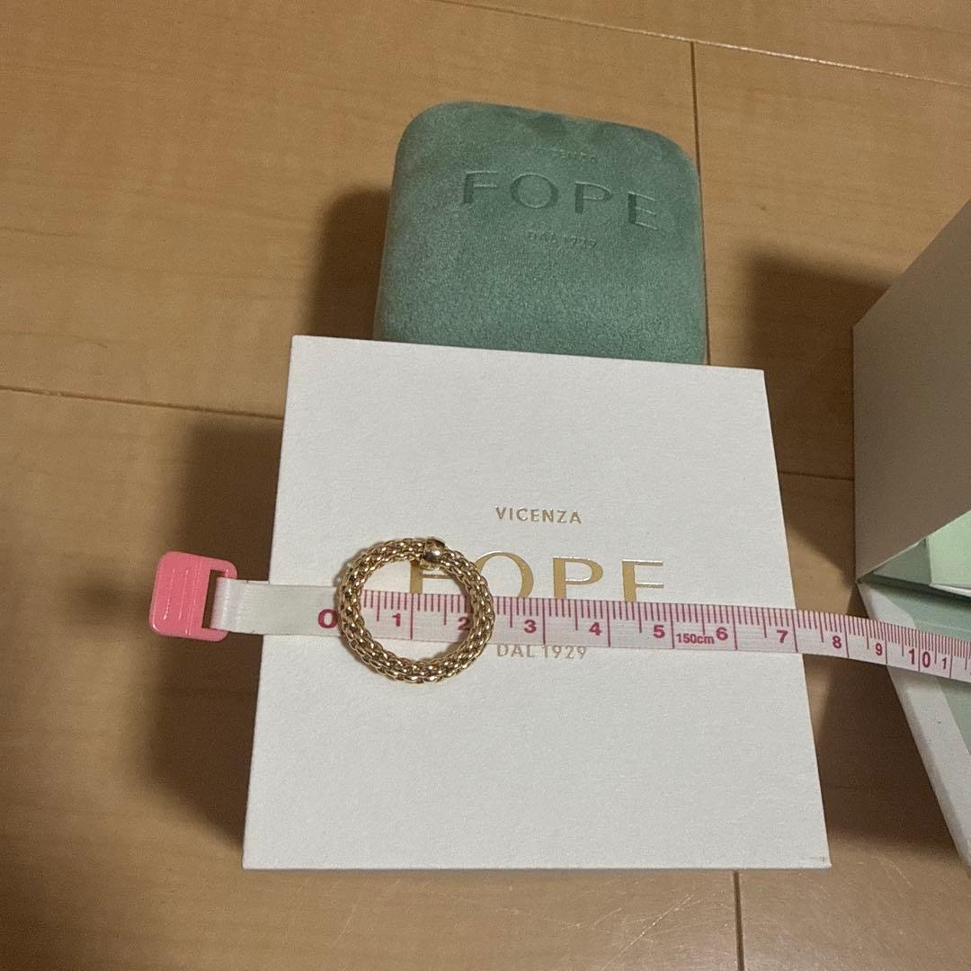 FOPE リング K18イエローゴールド 編み込みデザイン