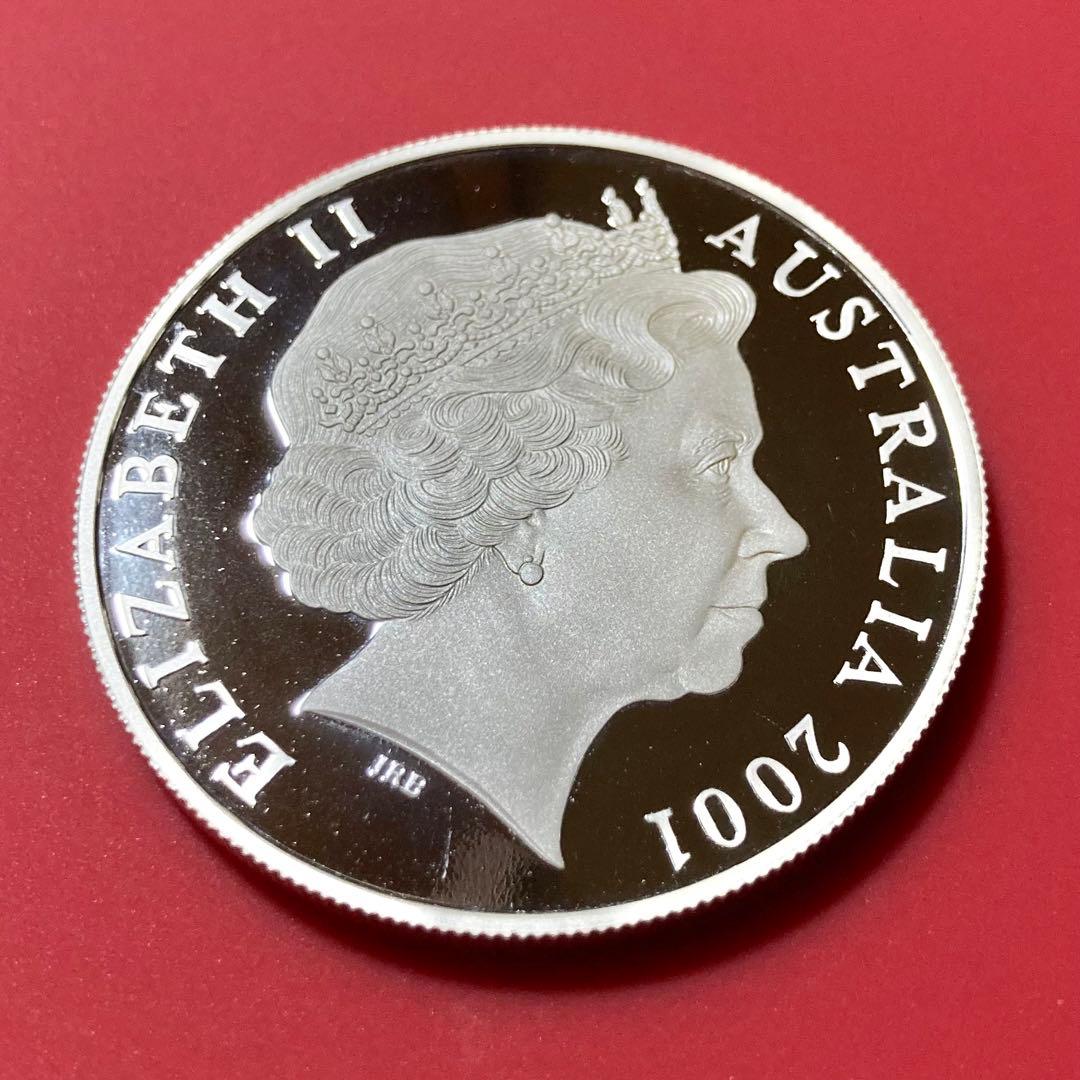 オーストラリア　カンガルー　プルーフ　銀貨　2001　1オンス　証明書　箱付き
