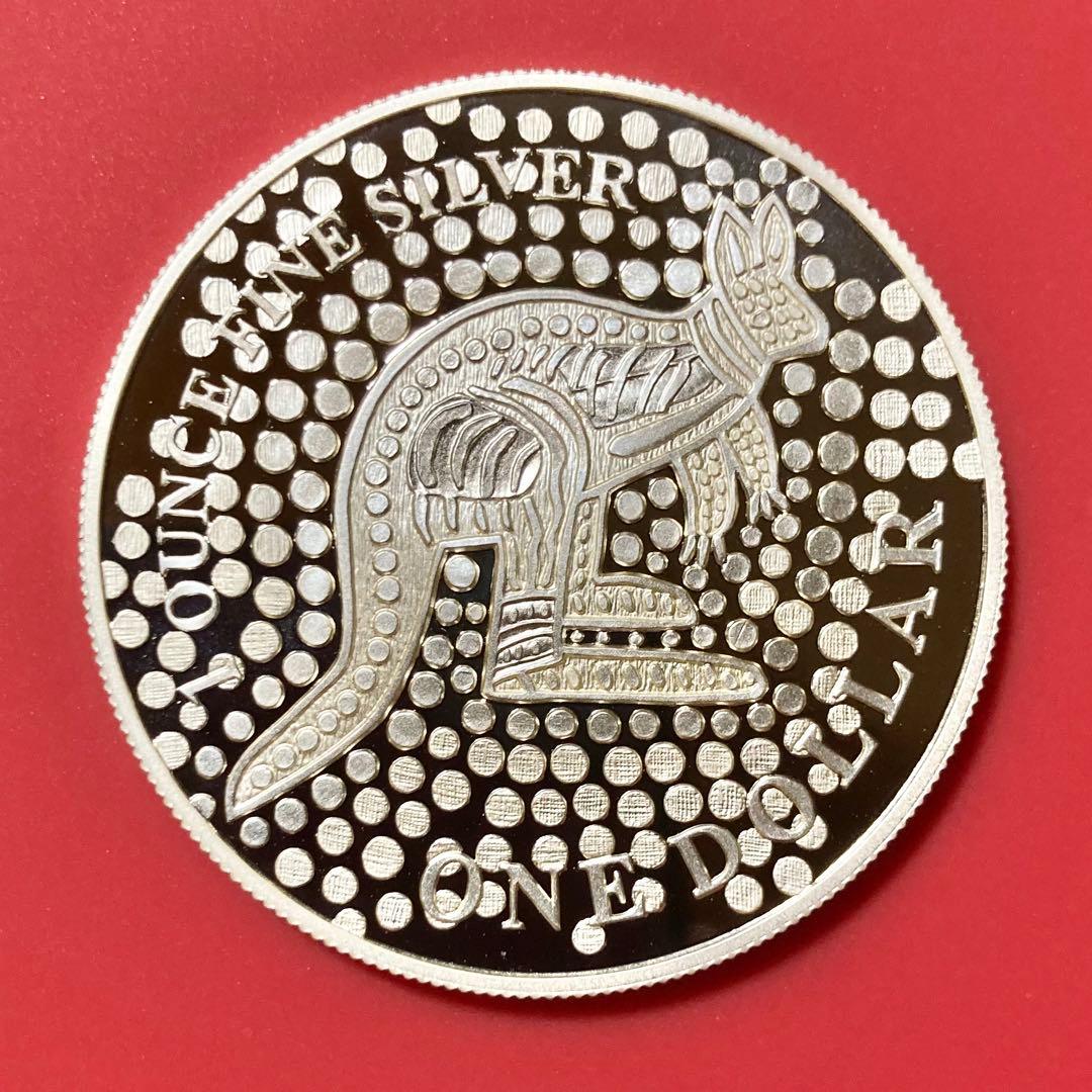 オーストラリア　カンガルー　プルーフ　銀貨　2001　1オンス　証明書　箱付き