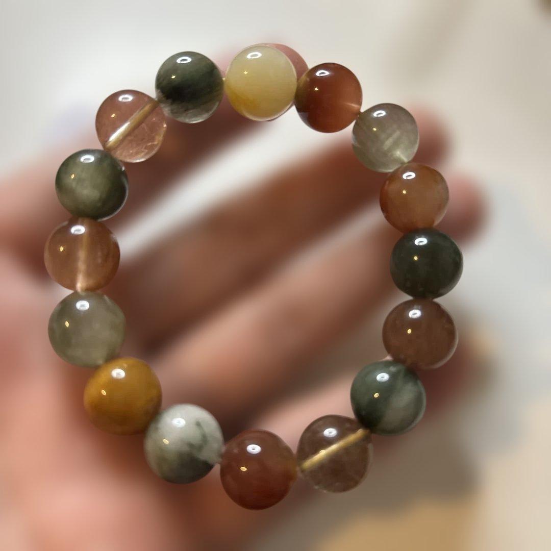 大玉のミックスルチルクオーツ！綺麗！