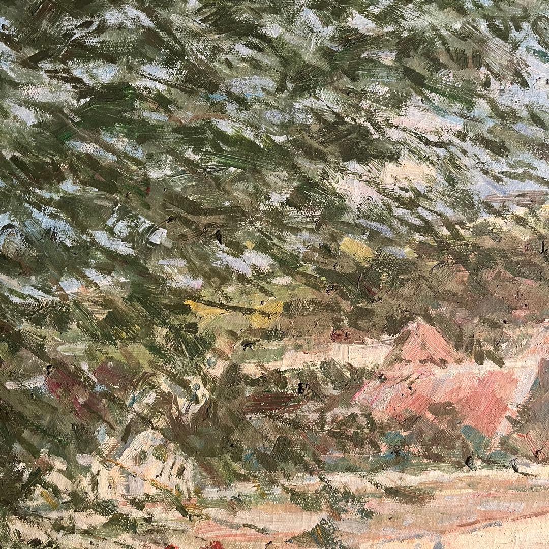 ★秀作★ 手書き油絵 クロード・モネ 水辺 ベンヌクール（大）肉筆絵画 油彩画