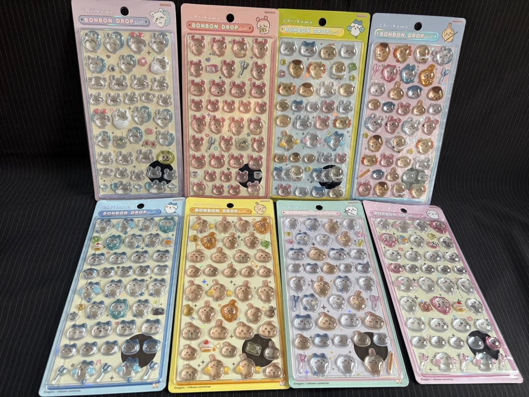 新品ボンボンドロップシール　まとめ売り クーリア サンリオ ちいかわ40枚セット