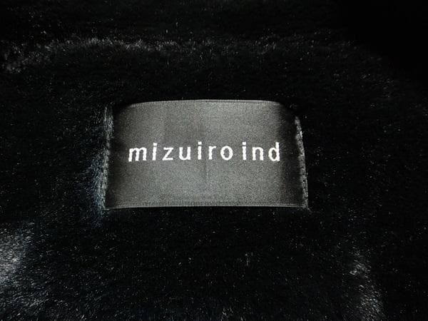 ノマ　mizuiroind　裏フランネル　チェスターコート　ブラック