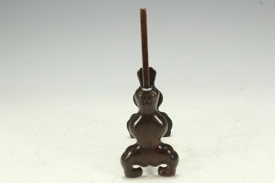 中国美術 葡萄木 硯屏 文房四宝(K-A749)