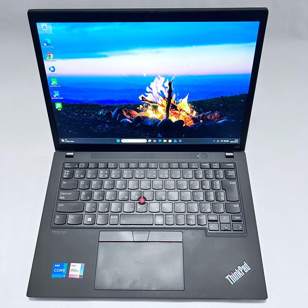 【第11世代i5×SSD512GB】ThinkPad X13｜バッテリー超良好