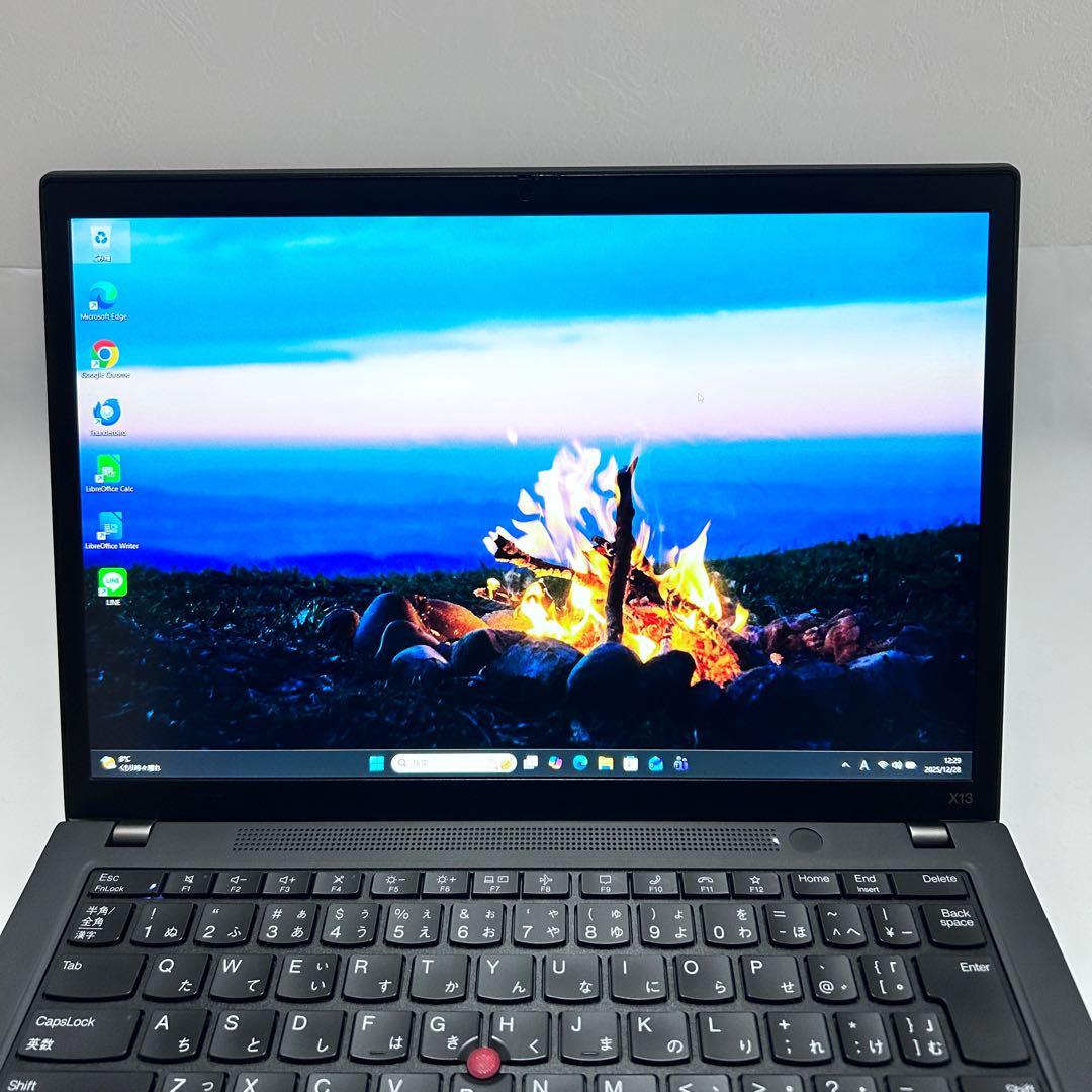 【第11世代i5×SSD512GB】ThinkPad X13｜バッテリー超良好