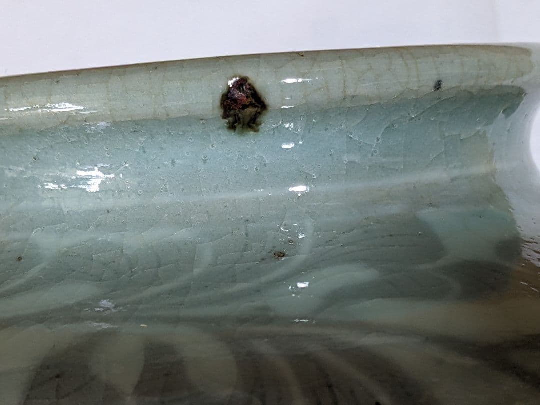 ♦期間限定Xmasセール 朝鮮陶磁！中国 白土象嵌 高麗青磁 梅瓶 骨董品