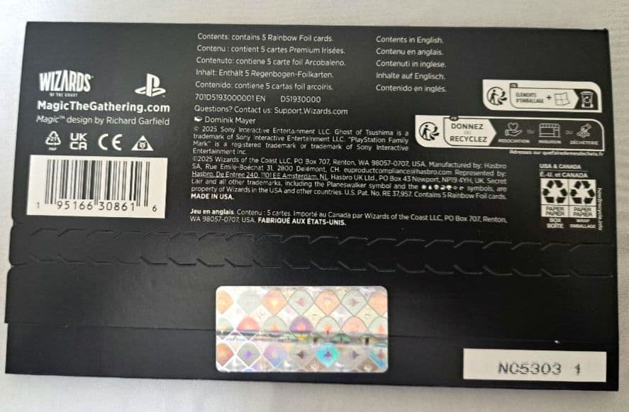 MTG Secret Lair Ghost of Tsushima Foil版