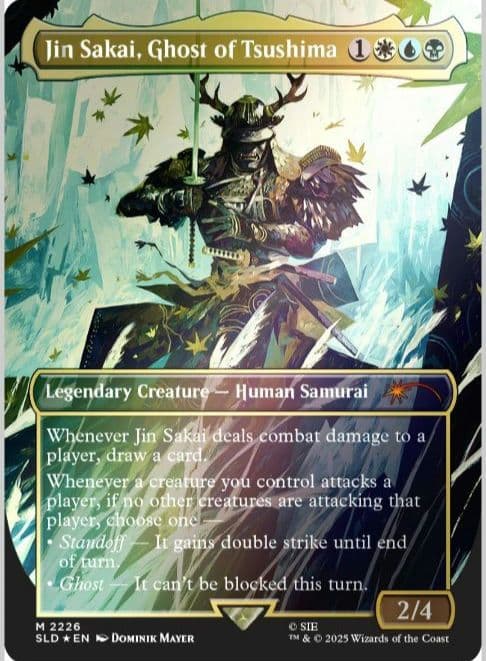 MTG Secret Lair Ghost of Tsushima Foil版