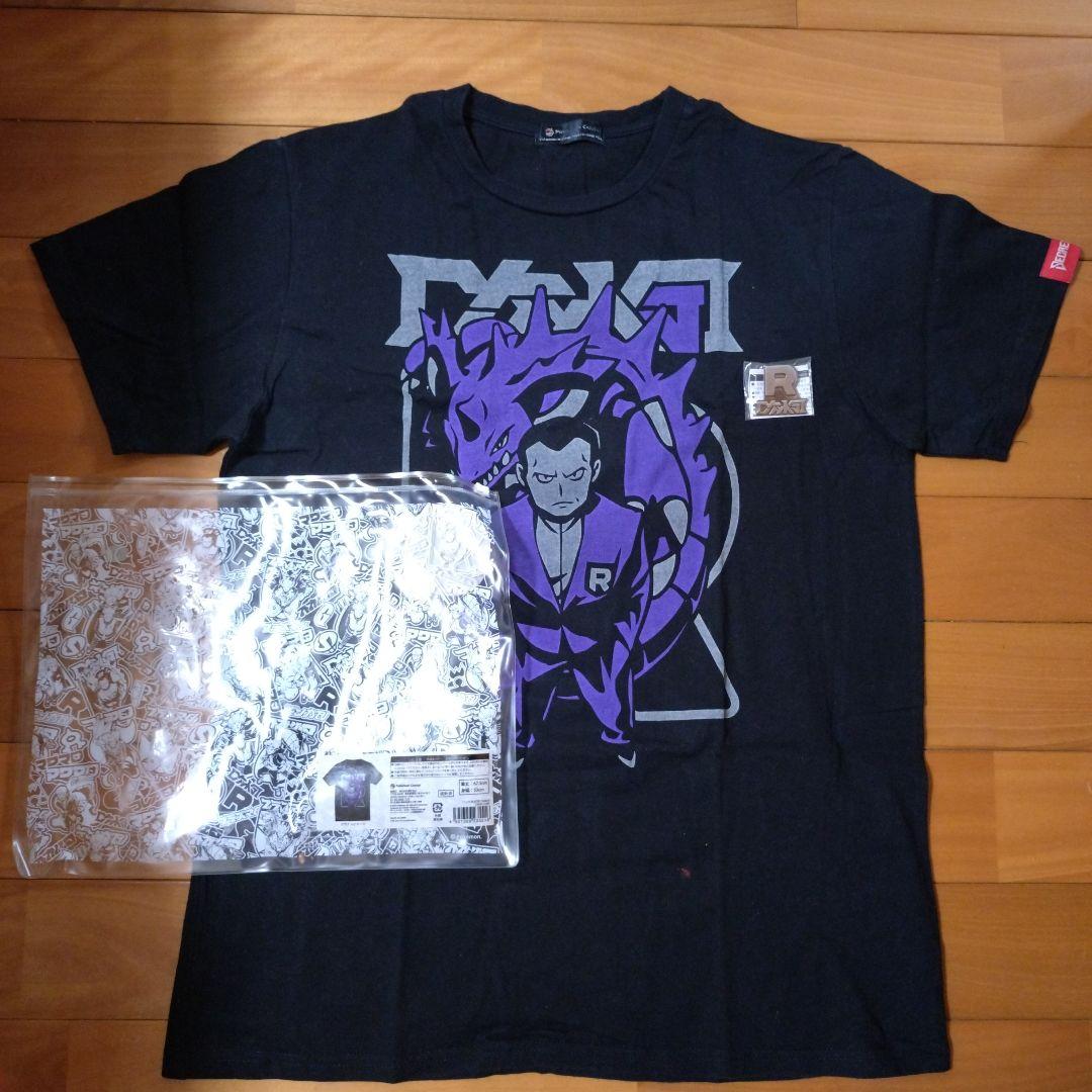 ポケモン ロケット団 サカキ Tシャツ ピンバッジ、ジッパー袋付き ピンズ