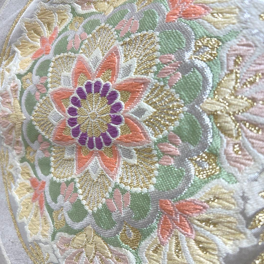 368 振袖フルセット 正絹 水色 ブルーグレー銀彩 駒刺繍 暈し染め お上品