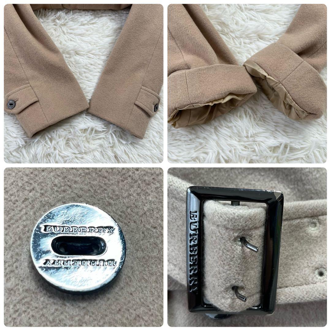 ★美品★BURBERRY LONDON アンゴラ ダブルチェスターコート L
