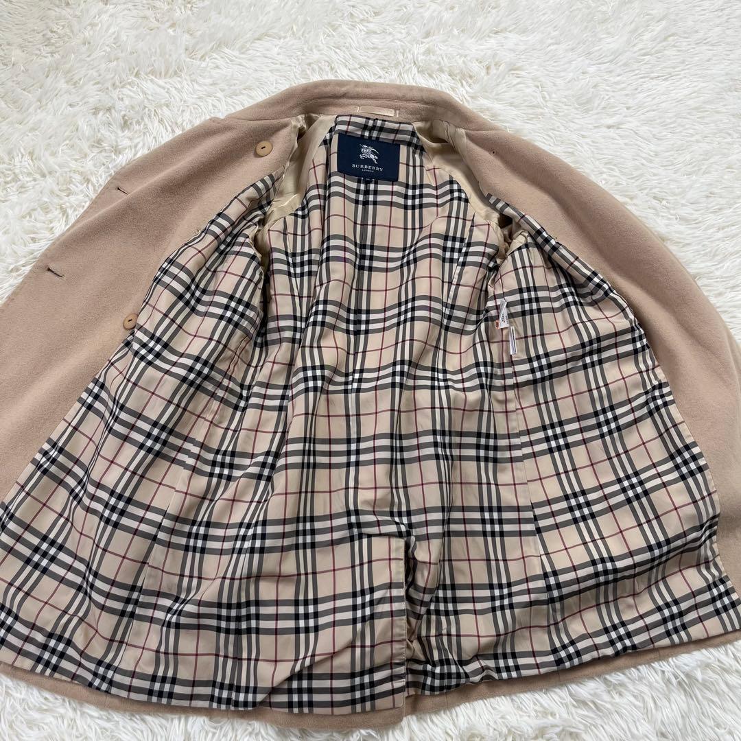 ★美品★BURBERRY LONDON アンゴラ ダブルチェスターコート L